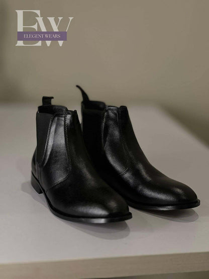 CHELSEA BOOTS – PREMIUM BLACK LEATHER WINTER COLLECTION
