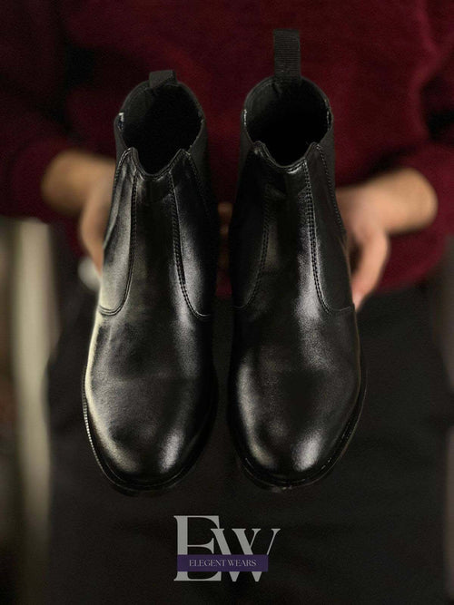 CHELSEA BOOTS – PREMIUM BLACK LEATHER WINTER COLLECTION