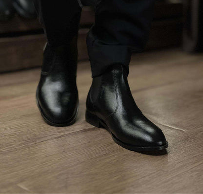 CHELSEA BOOTS – PREMIUM BLACK LEATHER WINTER COLLECTION